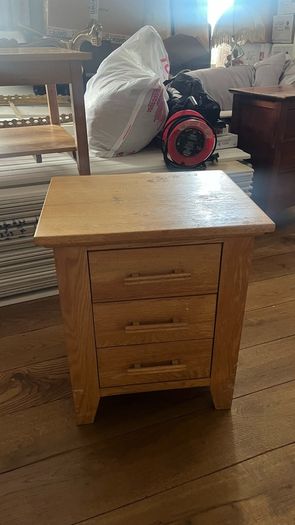 Oak bedside table
