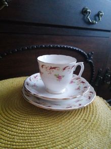 Crown English porcelain trio