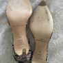 L.K.Bennett Flossie Nappa Leather Print Heels - Size 40 Image 4