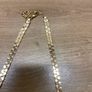 Gold Coloured Metal Flat Chain Necklace Image 2