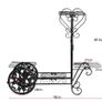 BRAND NEW 4 Tiers Fashion Iron Plant Stand Flower Shelf for Rack Balcony Simple Indoor Living Room Coffee Bar Garden Flower Pot Shelf Image 4