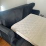 Made.com Orson 3 seater sofa-bed in midnight blue velvet Image 10