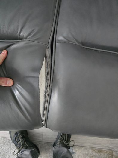 Sofa two seater and electric recliner leather