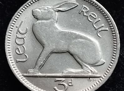 Ireland - 1968 - 3 Pence - Hare - [2509]