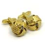Mid century gold plated cuff links Image 2