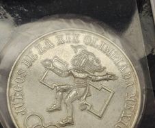 Mexico 1968 Silver 25 Pesos Summer Olympics Games