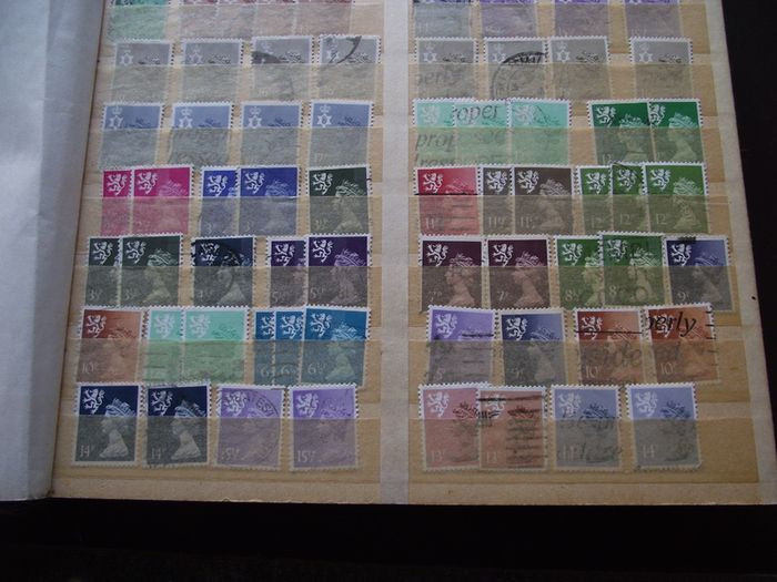 A mixed collection of used stamps, presented in the stock book #3