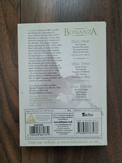 Bonanza 12 Episode Collection