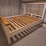 King size solid oak bedframe Image 2