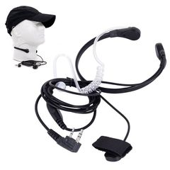 Throat Mic Earpiece Earphones Headset Finger PTT For Baofeng UV5R 888s Radio Walkie Talkie ect