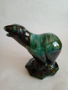 Vintage Canadian Blue Mountain Ceramic Bear