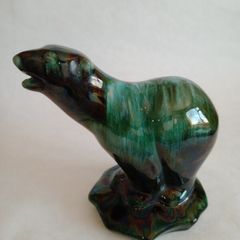 Vintage Canadian Blue Mountain Ceramic Bear