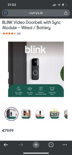 Blink Doorbell Camera (and plugged indoor camera)