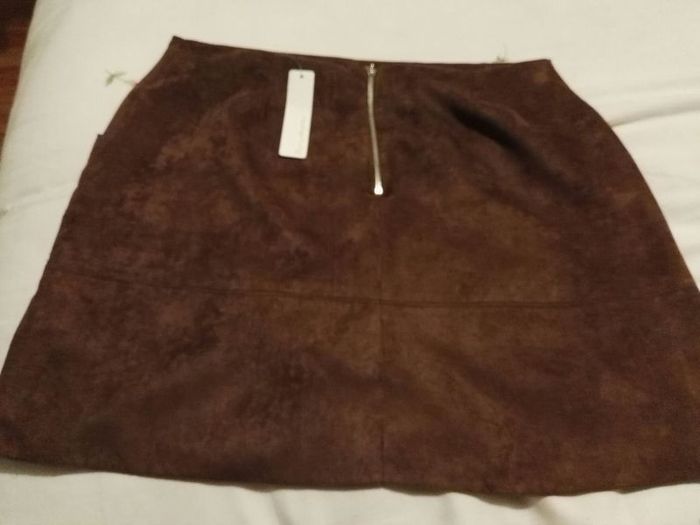 Fake Suede Skirt
