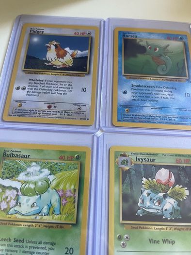 Lot of 9 Vintage Pokemon Cards - Great Condition