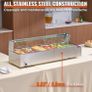 Bain Marie Commercial Electric Food Warmer Countertop Buffet  with Glass Shield 1500w Image 2