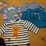 4 Boys Next longsleeve tops. 3/6 months.  Like new. Image 2