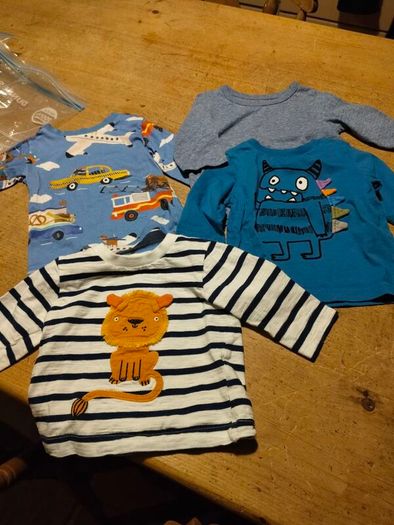 4 Boys Next longsleeve tops. 3/6 months.  Like new.