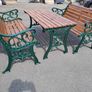 Cast iron Garden table and benches Image 5
