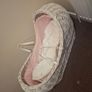 White wicker moses basket Image 3