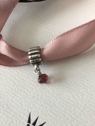 Pandora Charm Purple Stone Dangle