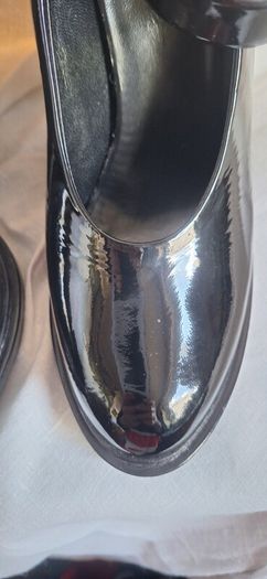 John Rocha Black Patent Shoes