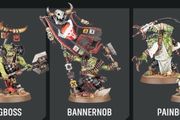 Warhammer 40K Ork command centre (Bigboss, Bannernob and Painboy)