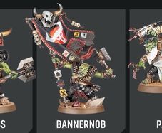 Warhammer 40K Ork command centre (Bigboss, Bannernob and Painboy)