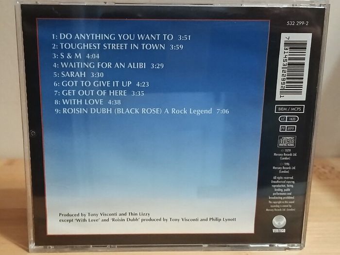 Thin Lizzy Black Rose CD Album