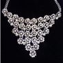 ROISINE Irish Designed Hand made Bespoke Floral  Statement Necklace. Image 2