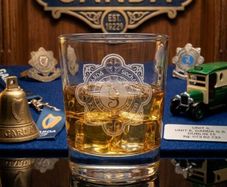 GARDA Siochana Laser Engraved Whiskey Glass