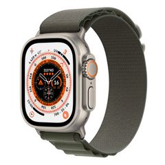 Apple Watch Ultra Cellular 49mm Natural Titanium with Alpine Loop Green - Grade A with Box and Accessories