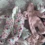 Baby girl wardrobe outfits 0-3 m snow onesies babygrows vests tops dresses hats blankie Image 7