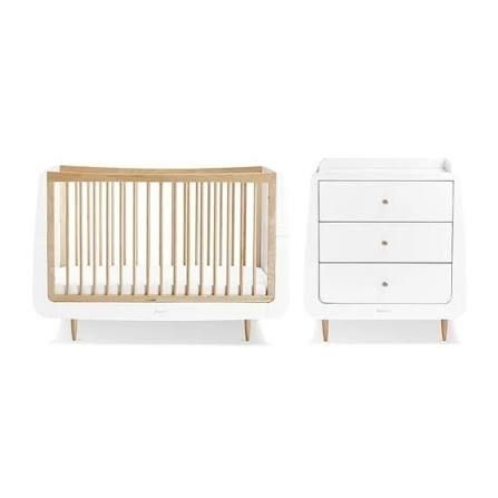 Snuzkot Scandi Cot, Mattress and Changing Table / Drawers