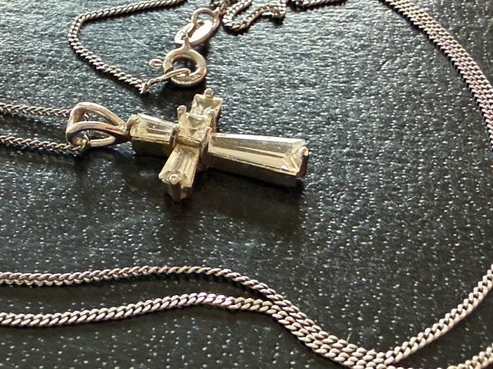silver necklace
