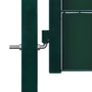 Fence Gate PVC and Steel 100x81 cm Green Image 3