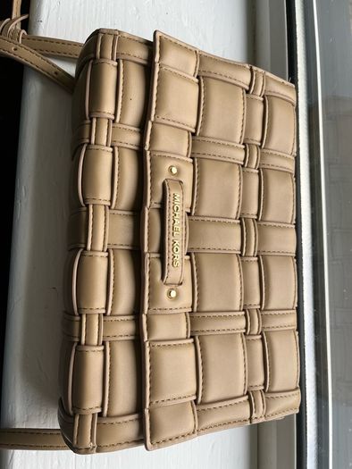 Michael Kors Woven Crossbody - like new