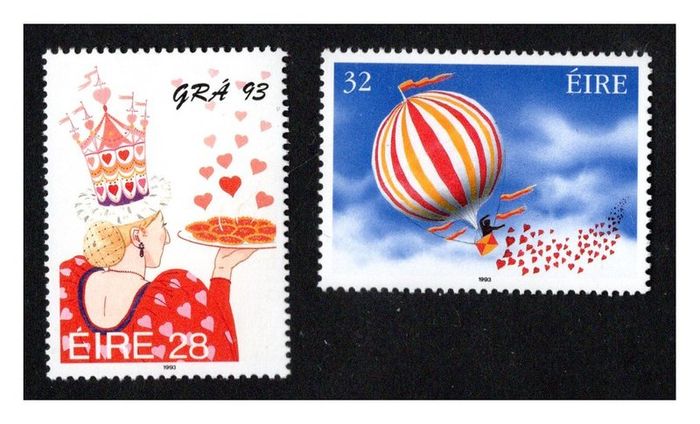 1993 Ireland Love Commemorative Stamps Mint Never Hinged (MNH)