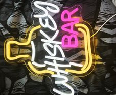 LED Neon  Whiskey Bar  Wall Sign USB Powered Decorative Light USB Powered