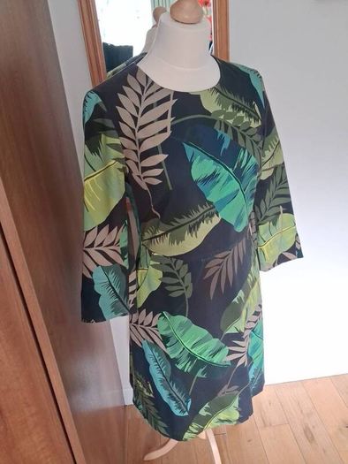 Stunning Heavy Cotton Dress by Oui Size 12