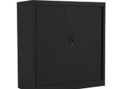 NEW Steel Open Tambour 1050mm High - Black