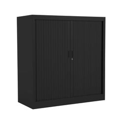 NEW Steel Open Tambour 1050mm High - Black