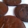 1918 Copper Pennies. Image 4