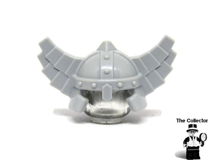 LEGO Castle Knights Dwarf Miner Minifigure Helmet Prototype Flat Gray Unreleased Colour Very Rare And Hard To Find Set 61848