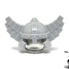 LEGO Castle Knights Dwarf Miner Minifigure Helmet Prototype Flat Gray Unreleased Colour Very Rare And Hard To Find Set 61848