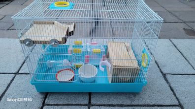 Hamster cage and some staff