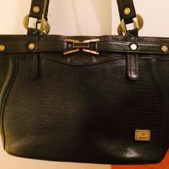 Beautiful dark green/ olive green leather purse
