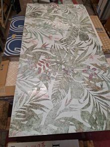 Durstone white flower decorative tiles 600x1200 (48m2)