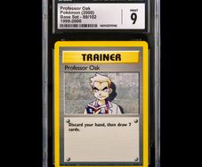 Professor Oak 88/102 1999-2000 CGC 9 Mint Uncommon WOTC Base Set 1999 Pokemon Card Vintage 4th Print