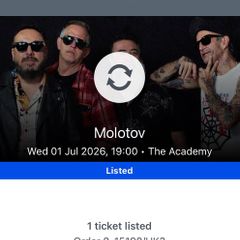 Molotov concert tickets - the academy